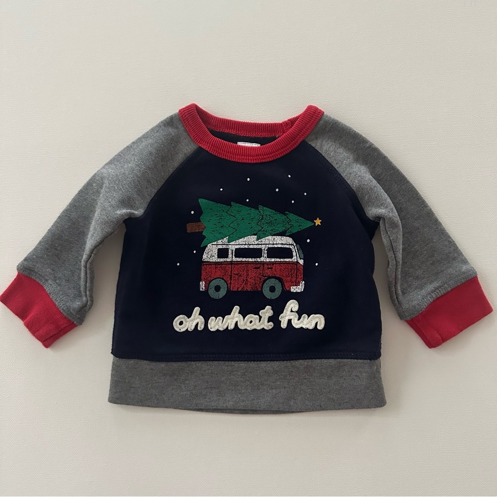 Gap 3-6 Months Baby Boy Holiday Christmas Tree Sweater